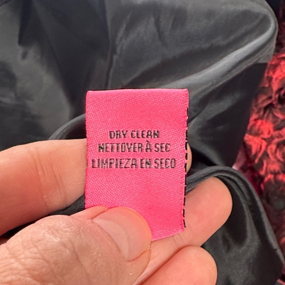 Betsey Johnson Black and Red Rose Mini Dress, A-line - Picture 11 of 11